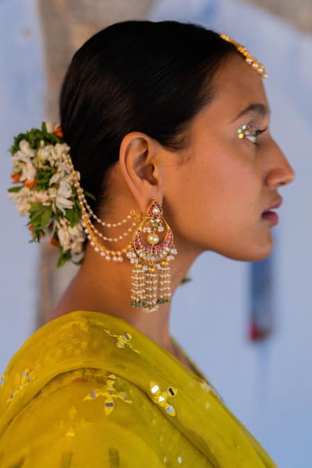 Zohra choker with earrings – Sarmaya.store