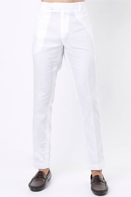 MR. Ajay Kumar White Cotton Satin Floral Digital Print Kurta And Pant Set Online at Aza Fashions MR. Ajay Kumar_White Cotton Satin Floral Digital Print Kurta And Pant Set _Online_at_Aza_Fashions