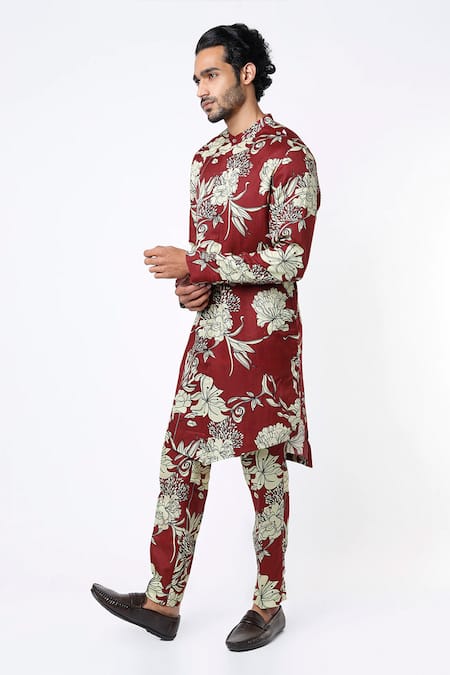 Mr. Ajay Kumar Printed Kurta & Pant Set 