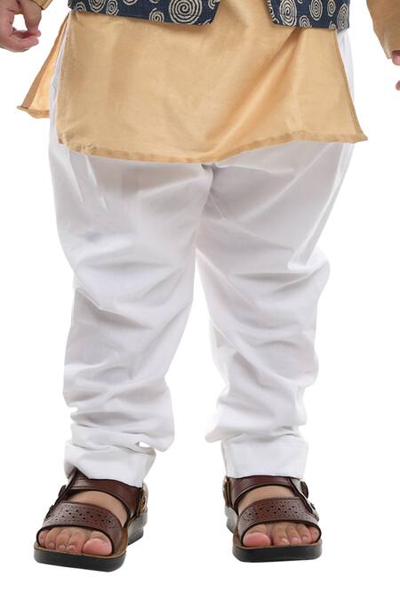 Buy APRICOTKIDS Blue , Satin Geometric Printed Bundi Kurta Set Online at Aza Fashions Buy_APRICOTKIDS_Blue , Satin Geometric Printed Bundi Kurta Set _Online_at_Aza_Fashions