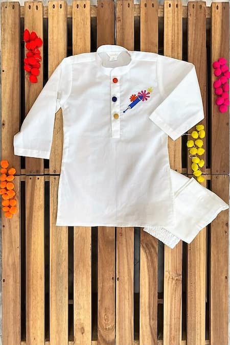 APRICOTKIDS Cotton Printed Kurta Set 