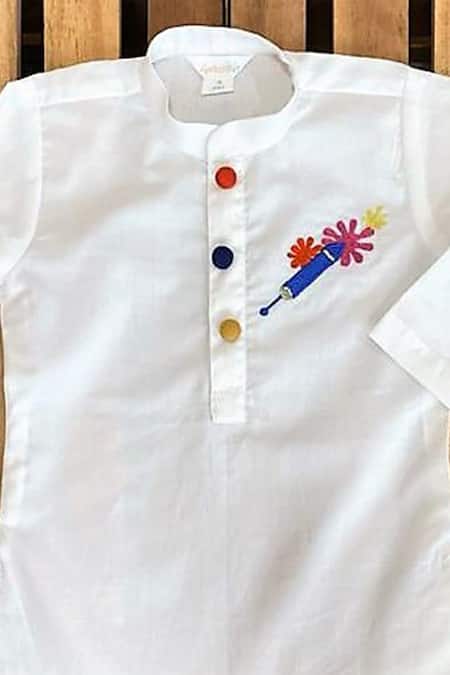 APRICOTKIDS Cotton Printed Kurta Set 