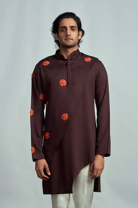 ARJUUN KILACHAND Embroidered Asymmetric Kurta 