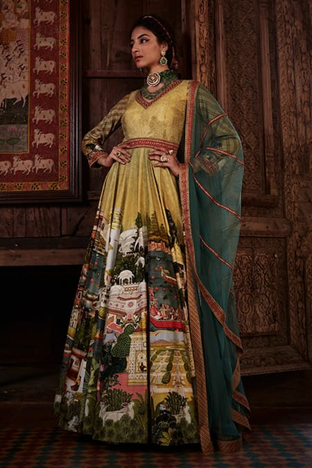 Kalista Pakeeza Anarkali With Embellished Dupatta 