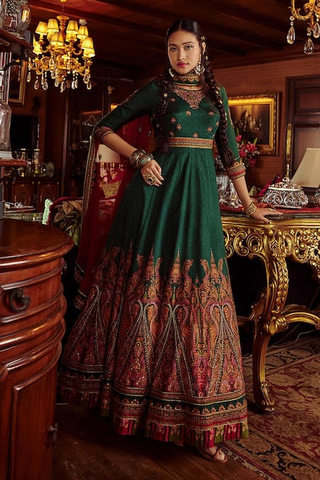 Kalista Mehjabeen Embroidered Anarkali With Dupatta 