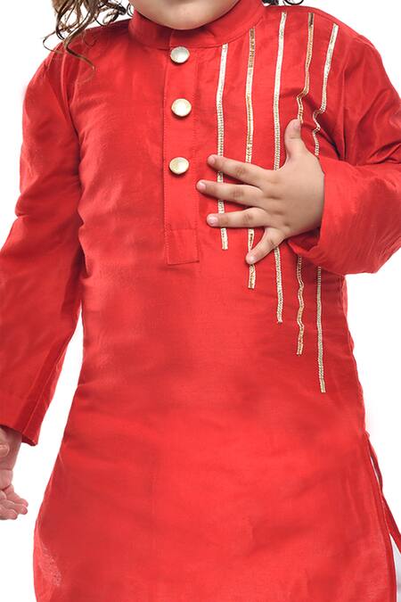 Buy APRICOTKIDS Red , Satin Silk Kurta And Dhoti Pant Set Online at Aza Fashions Buy_APRICOTKIDS_Red , Satin Silk Kurta And Dhoti Pant Set _Online_at_Aza_Fashions