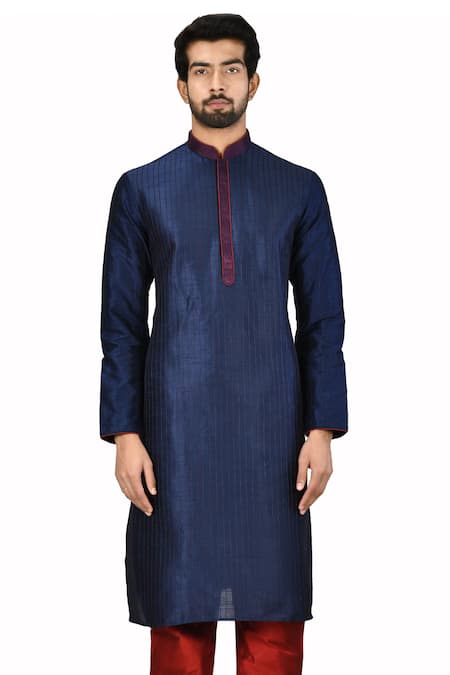 Aryavir Malhotra Silk Kurta Set 