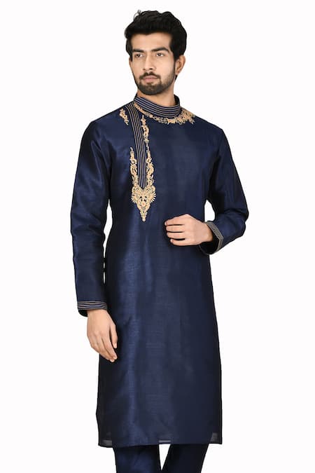 Aryavir Malhotra Silk Kurta Set 