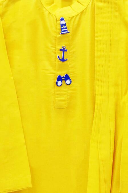 APRICOTKIDS Yellow , Satin Cowl Draped Kurta Set Online at Aza Fashions APRICOTKIDS_Yellow , Satin Cowl Draped Kurta Set _Online_at_Aza_Fashions