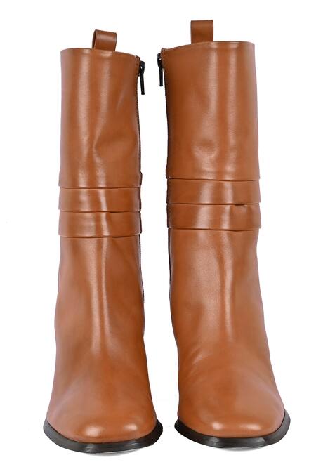 Vanilla Moon_Brown Alex Block Heel Boots_Online_at_Aza_Fashions