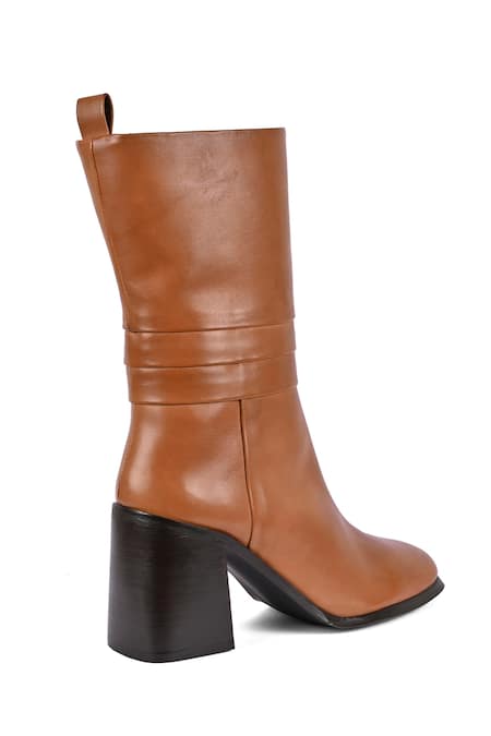 Daily Wear Leather Brown Ladies High Heels Long Boot at Rs 500/pair in  Greater Noida