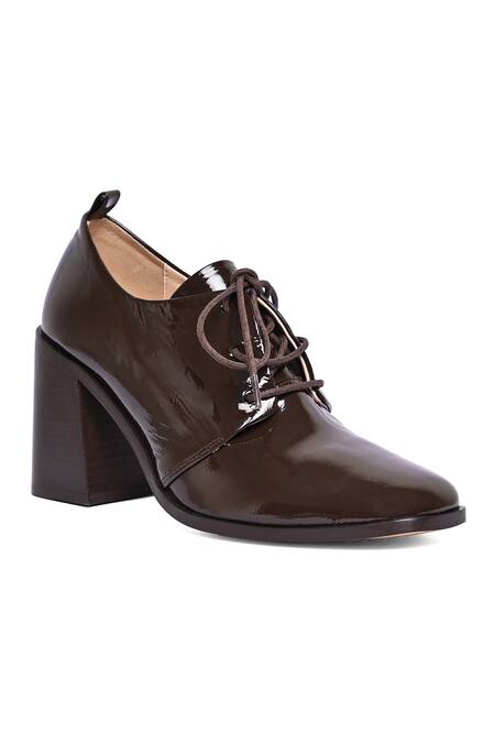Shop_Vanilla Moon_Brown Alisa Block Heel Ankle Boots _at_Aza_Fashions