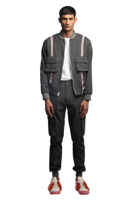 Buy_All2defy_Grey Denim Joggers_Online_at_Aza_Fashions