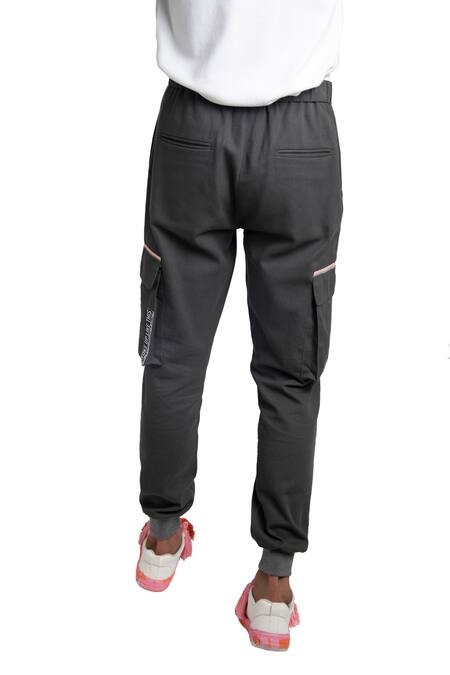 Shop_All2defy_Grey Denim Joggers_Online_at_Aza_Fashions
