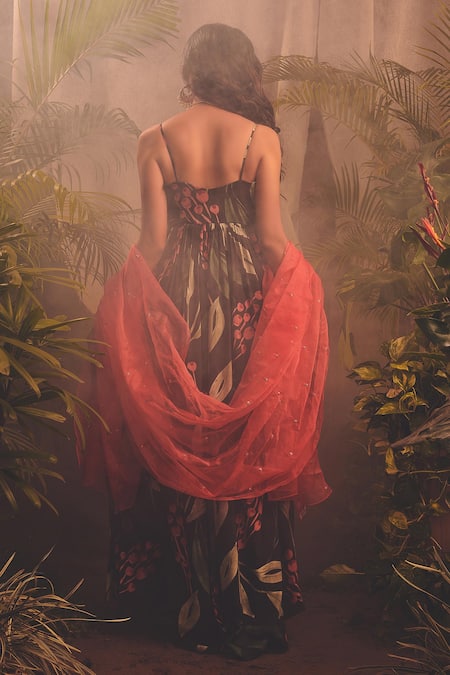 House Of Hiya The Persistence Chanderi Anarkali With Dupatta 