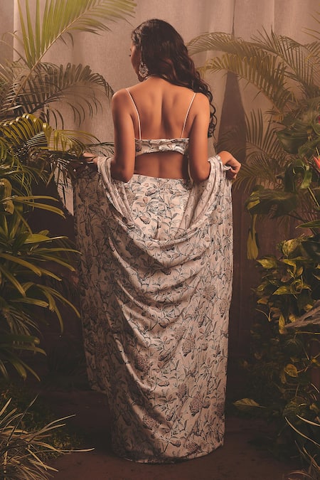 House Of Hiya Potent Printed Cape & Palazzo Set 