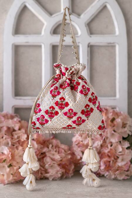 AMYRA Gulab Handcrafted Potli Bag Single Pc 