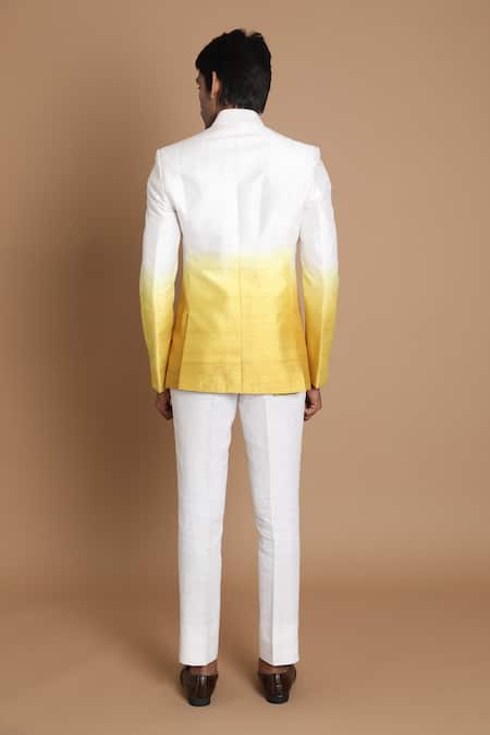 House Of Armuse Raw Silk Bandhgala Set 