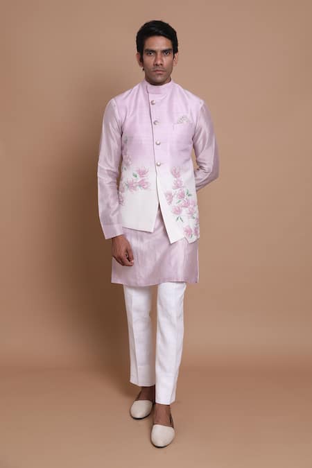 House of Armuse Hand Painted Bundi & Kurta Set 