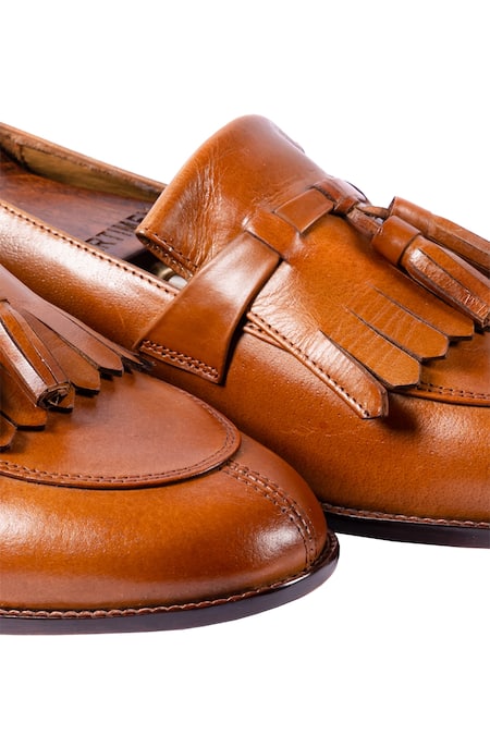 Shop_Artimen_Brown Tassel Kiltie Loafers _Online_at_Aza_Fashions