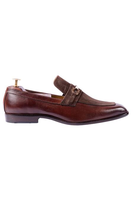 Artimen_Brown Handcrafted Horsebit Loafers_Online_at_Aza_Fashions