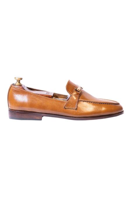 Artimen_Brown Handcrafted Horsebit Loafers _Online_at_Aza_Fashions
