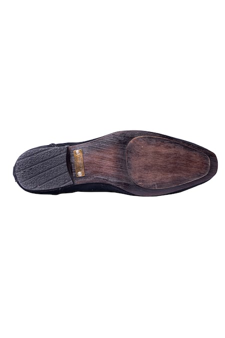 Buy_Artimen_Black Handcrafted Horsebit Loafers _Online_at_Aza_Fashions