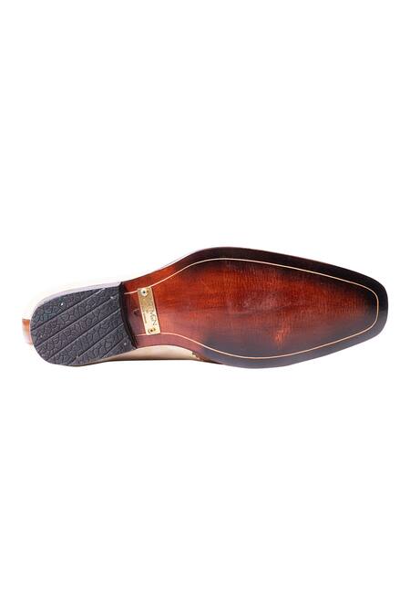 Buy_Artimen_Brown Handcrafted Brogue Oxfords  _Online_at_Aza_Fashions