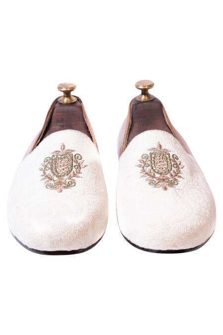 Shop Artimen White Handcrafted Colorblock Espadrilles at Aza Fashions Shop_Artimen_White Handcrafted Colorblock Espadrilles _at_Aza_Fashions