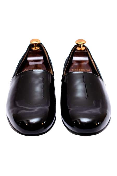 Shop Artimen Black Embroidered Loafers at Aza Fashions Shop_Artimen_Black Embroidered Loafers _at_Aza_Fashions