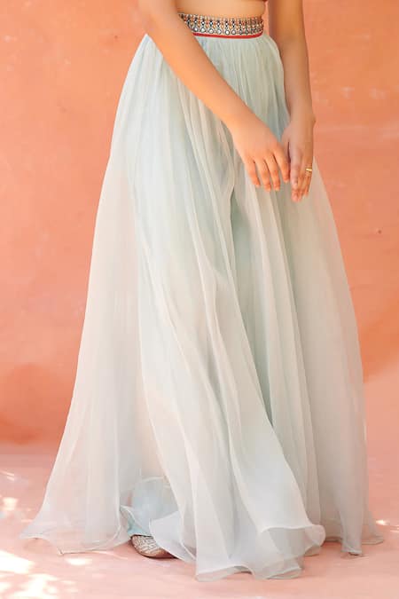 Shop Aman Takyar Blue Georgette Embroidered Lehenga Blouse Set Online at Aza Fashions Shop_Aman Takyar_Blue Georgette Embroidered Lehenga Blouse Set _Online_at_Aza_Fashions