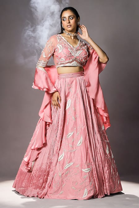 Isha Gupta Tayal Multi Panelled Embroidered Lehenga Set 