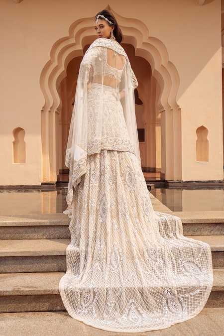 Amit GT Tuluva Hand Embroidered Bridal Lehenga Set 