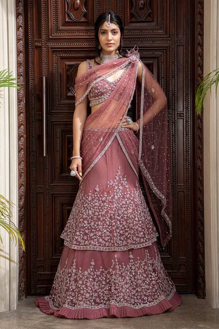 Add Beauty to the Bride with Designer Bridal Lehenga Sarees – Moksha  Fashions