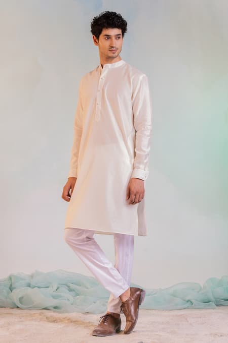 Charkhee Chanderi Kurta & Pant Set 