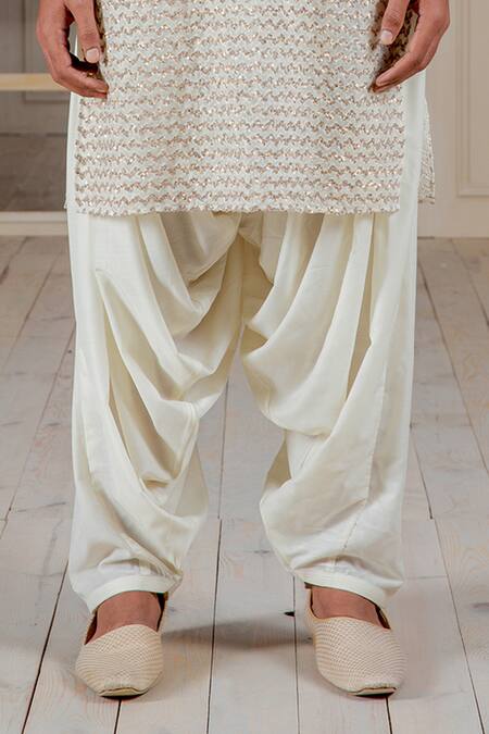 Shop Siddartha Tytler Beige Kurta Cotton Chanderi Pants Mushroom Silk And Dhoti Set Online at Aza Fashions Shop_Siddartha Tytler_Beige Kurta Cotton Chanderi Pants Mushroom Silk And Dhoti Set_Online_at_Aza_Fashions