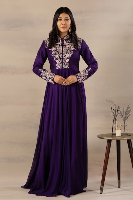 Anupraas By Nishant And Rahul Embroidered Kalidar Anarkali