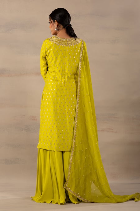 Anupraas By Nishant And Rahul Embroidered Kurta & Palazzo Set 