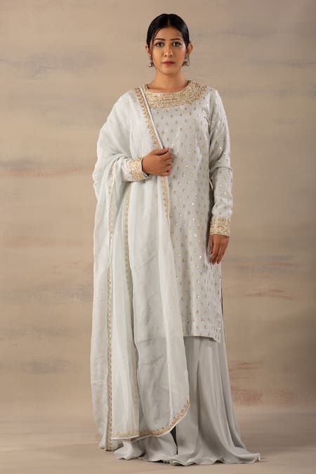 Anupraas By Nishant And Rahul Embroidered Kurta & Palazzo Set 