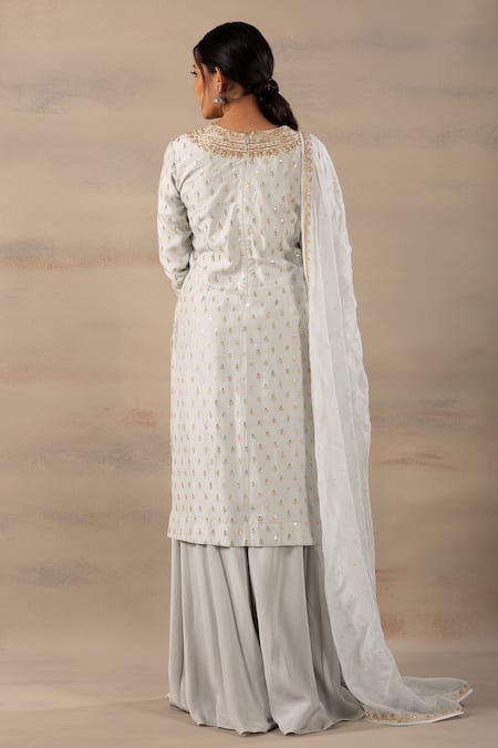 Anupraas By Nishant And Rahul Embroidered Kurta & Palazzo Set 