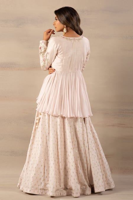 Anupraas By Nishant And Rahul Peplum Jacket & Lehenga Set 