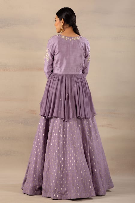 Anupraas By Nishant And Rahul Peplum Jacket & Lehenga Set 