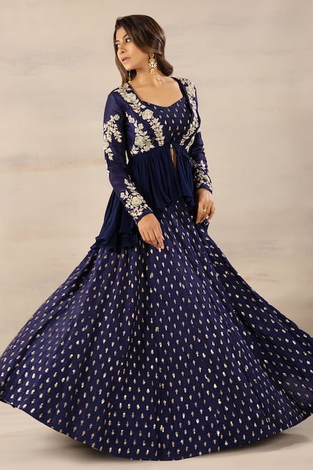 Buy Designer Jacket Lehengas for Women Online | KALKI Fashion India