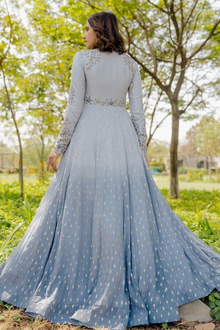 Anupraas By Nishant And Rahul Zardozi Embroidered Kalidar Kurta 