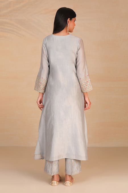 Anantaa By Roohi Silk Chanderi Kurta 