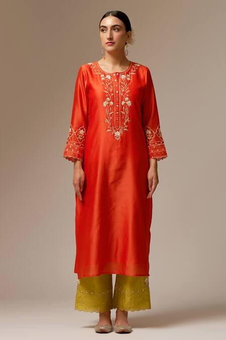 Anantaa By Roohi Chanderi Silk Kurta 