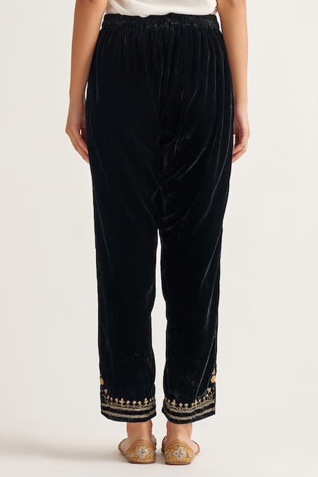 Sunisery Women Y2K Velvet Flared Pants Solid High Waist Wide Leg Trousers  Streetwear Black L - Walmart.com
