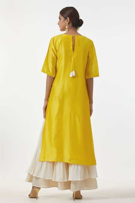 Anantaa By Roohi Silk Chanderi Kurta 