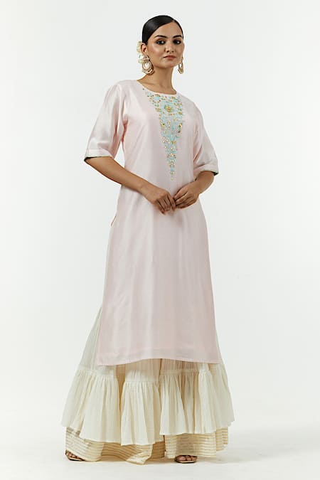 Anantaa by Roohi Silk Chanderi Kurta 