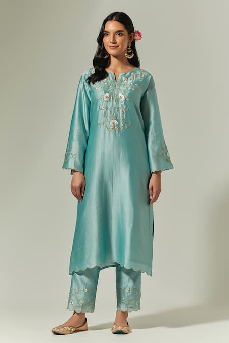 Anantaa By Roohi Silk Chanderi Kurta